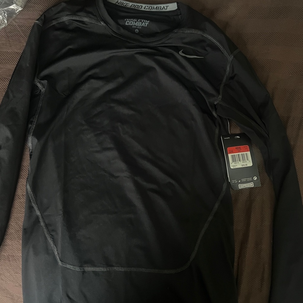 Nike Pro Combat Men's Black Compression long sleeve shirt